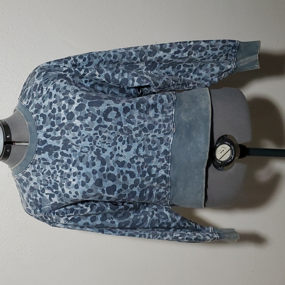 Women's French Terry Acid Wash Crewneck Pullover - JoyLab